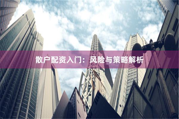 散户配资入门：风险与策略解析